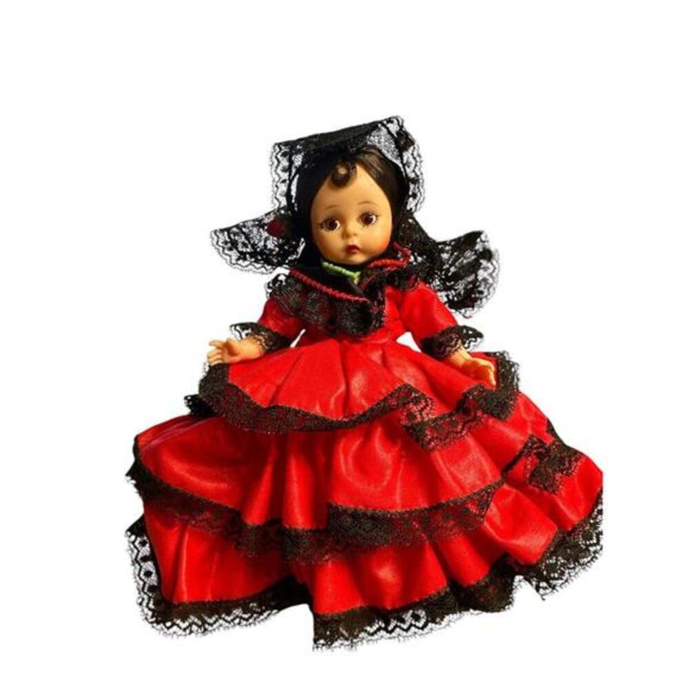 8" Vintage ALEXANDER-KINS #795-1965 SPANISH GIRL 3-Tier-Skirt Crisp All-Original